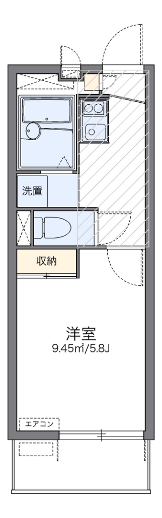 レオパレスホワイトヒルズⅡ 間取り