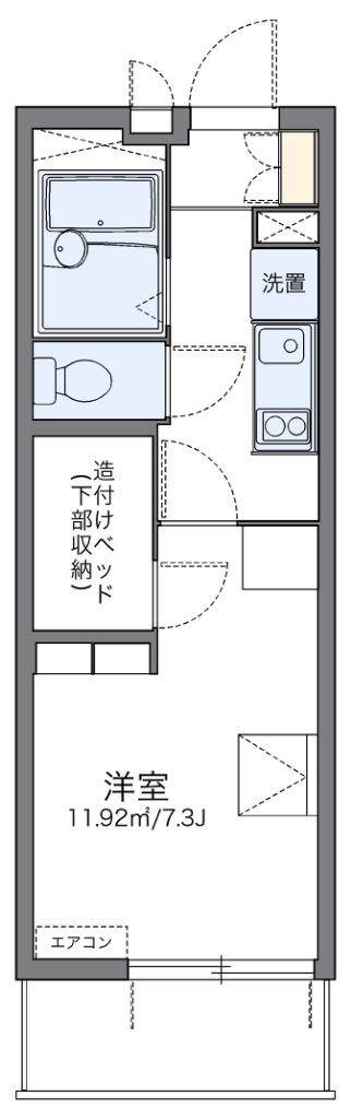 レオパレスモンジュイ 間取り