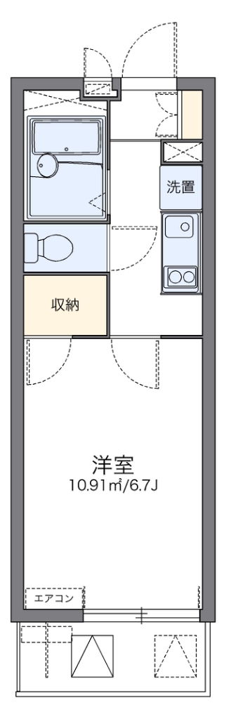 レオパレスパタータⅢ 間取り