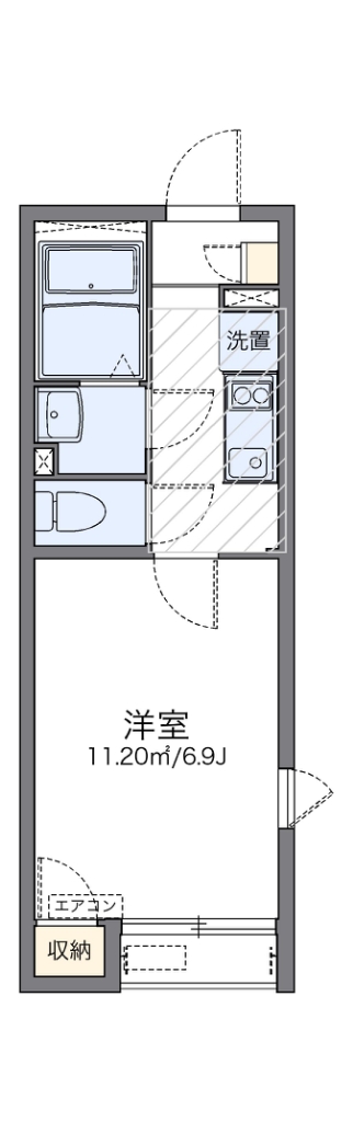 レオネクストフォレスト壱番館 代表的な間取のため実際の間取とは異なる場合があります