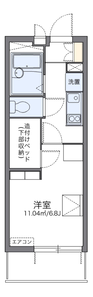 レオパレス岸町 間取り