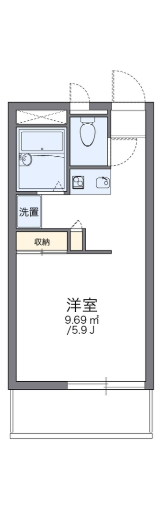 レオパレスアベイユ 間取り