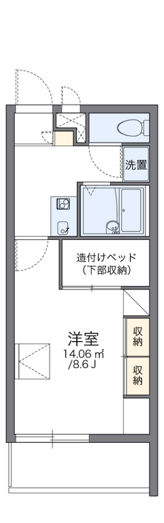 レオパレス中町 間取り