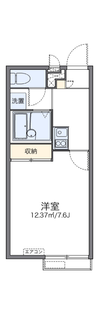 レオパレスオリーブⅢ 間取り