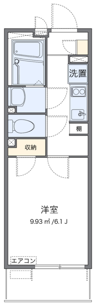 レオネクストアドバンス殿町Ⅱ 代表的な間取のため実際の間取とは異なる場合があります
