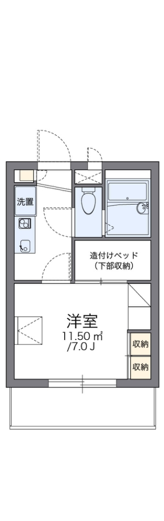 レオパレスチェリーガーデンＡ 間取り