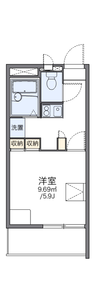 レオパレス霞ヶ関第一 間取り