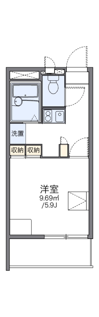 レオパレス霞ヶ関第一 間取り