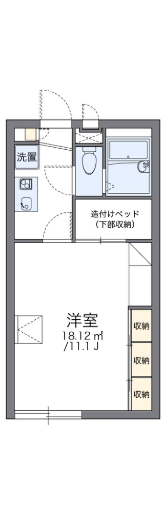レオパレスプラシード竹丘 間取り