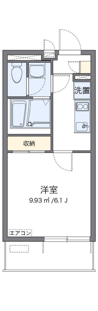 クレイノ栞 代表的な間取のため実際の間取とは異なる場合があります