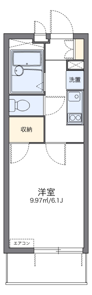 レオパレスすずしろ 間取り