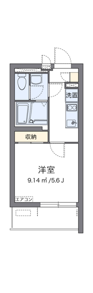 クレイノ錦 代表的な間取のため実際の間取とは異なる場合があります