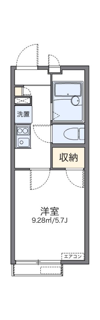レオパレスウィステリア　Ⅰ 間取り