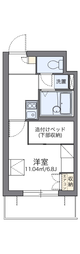 レオパレスシェル都Ⅲ 間取り