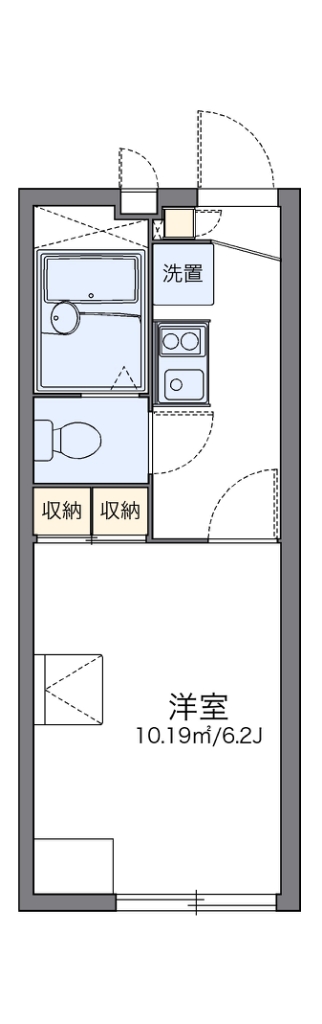 レオパレスクレセント本郷Ⅲ 代表的な間取のため実際の間取とは異なる場合があります