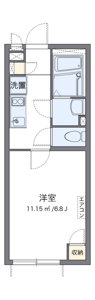 クレイノマナステイツ 代表的な間取のため実際の間取とは異なる場合があります