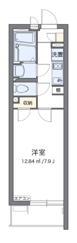 クレイノＵ＆ＳⅣ 代表的な間取のため実際の間取とは異なる場合があります