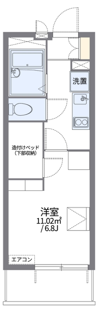 レオパレスピエール　コリーネ 間取り