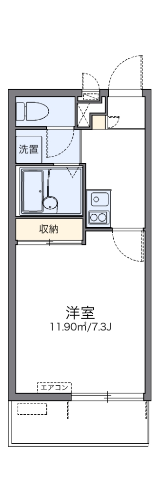 レオネクストルフェリ 代表的な間取のため実際の間取とは異なる場合があります