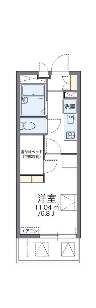 レオパレスイーリスコート 間取り
