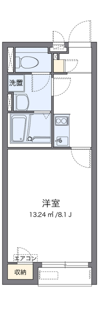 レオネクスト弦巻 代表的な間取のため実際の間取とは異なる場合があります