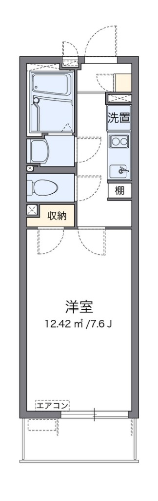 クレイノＫＯＥＭＯＮふじ 代表的な間取のため実際の間取とは異なる場合があります