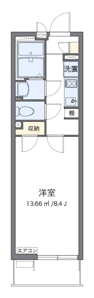クレイノクーラ　ルガル 代表的な間取のため実際の間取とは異なる場合があります