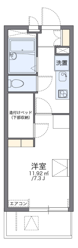 レオパレスメゾン　ＭⅡ 代表的な間取のため実際の間取とは異なる場合があります