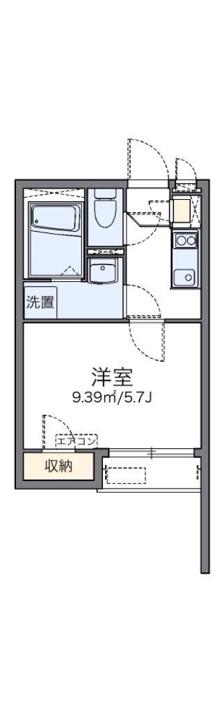 レオネクストグランツ　ハイツⅡ 代表的な間取のため実際の間取とは異なる場合があります