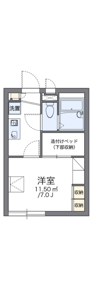 レオパレスコート　アベⅡ 間取り