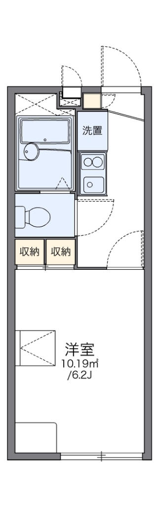 レオパレスビューティフル 代表的な間取のため実際の間取とは異なる場合があります