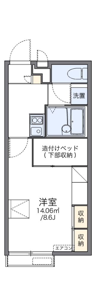 レオパレスＷｅｓｔ　Ｐｌａｃｅ 間取り
