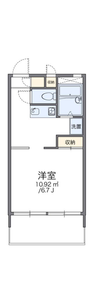 レオパレスミラノ 間取り