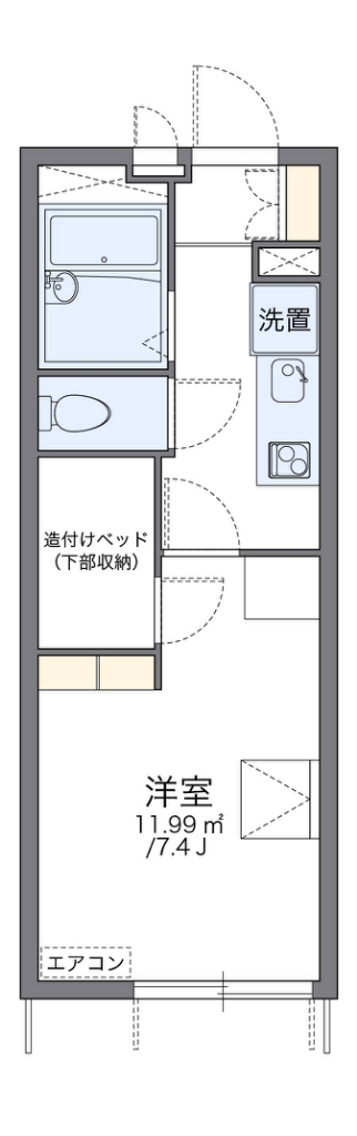 レオパレスタウンコートⅢ 間取り