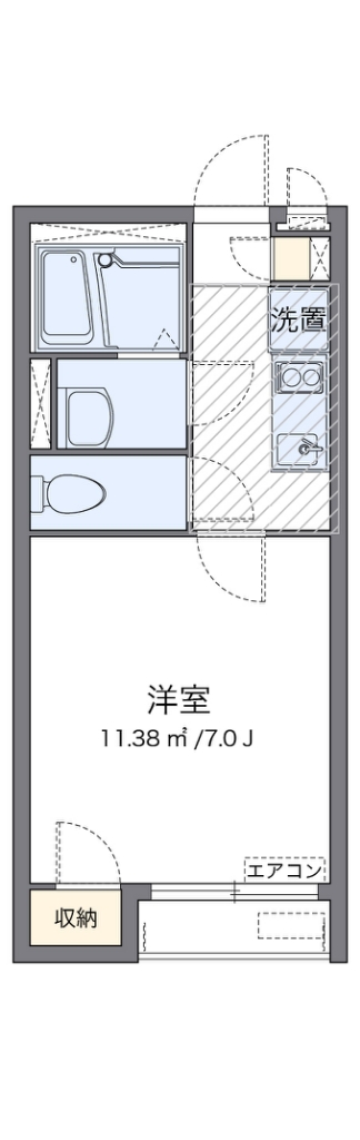 クレイノマ　メゾン相模原 代表的な間取のため実際の間取とは異なる場合があります