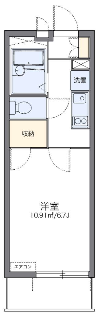 レオパレスアドバンス鶴見 間取り