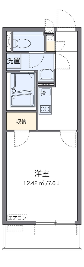 クレイノサクシード所沢 代表的な間取のため実際の間取とは異なる場合があります