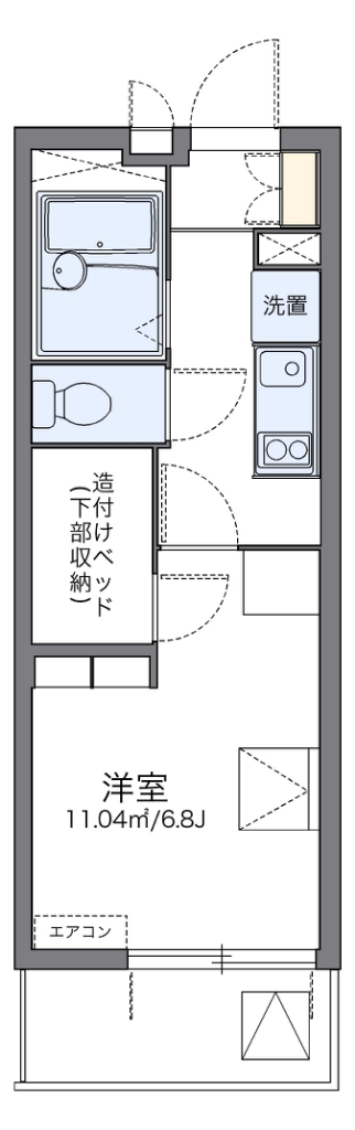 レオパレスウィステリア　Ⅱ 間取り