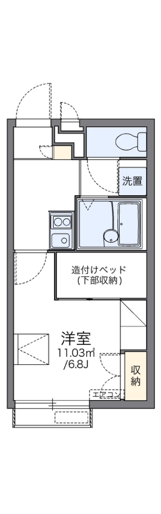 レオパレスＬｏｔｕｓ坂下 間取り