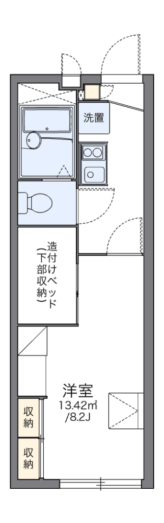 レオパレスグリーンハイツ１号 間取り