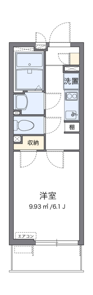 クレイノ春日 代表的な間取のため実際の間取とは異なる場合があります