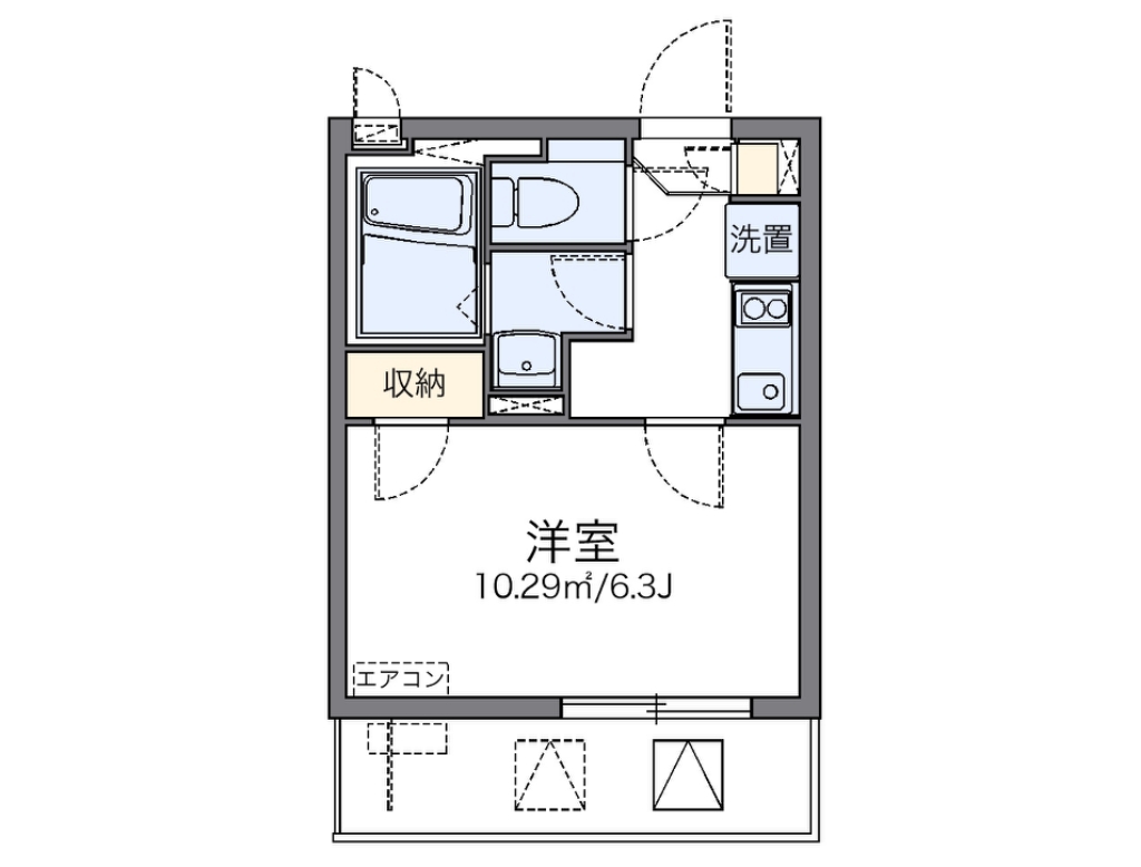 レオネクストＬａｇｏｏｎ 代表的な間取のため実際の間取とは異なる場合があります