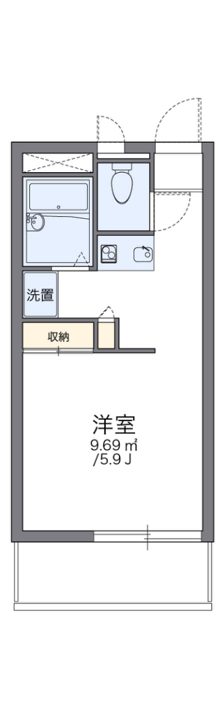 レオパレス二俣川 間取り