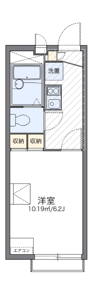 レオパレスコーポ丸喜 間取り