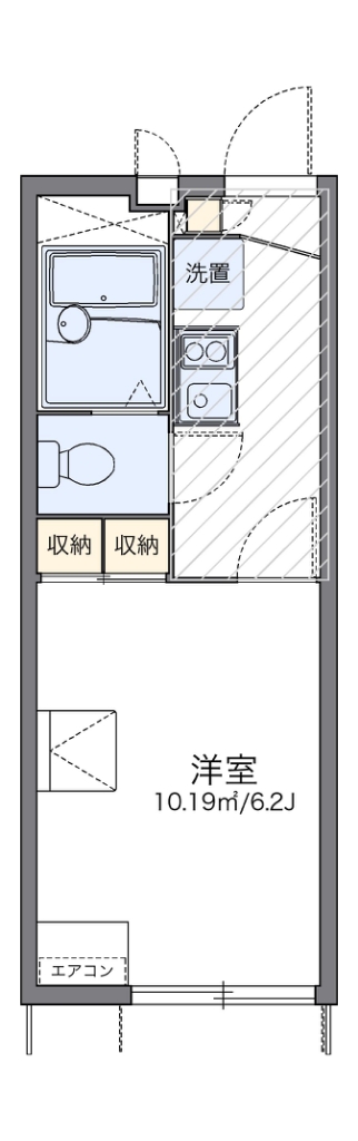 レオパレス陽光台 代表的な間取のため実際の間取とは異なる場合があります