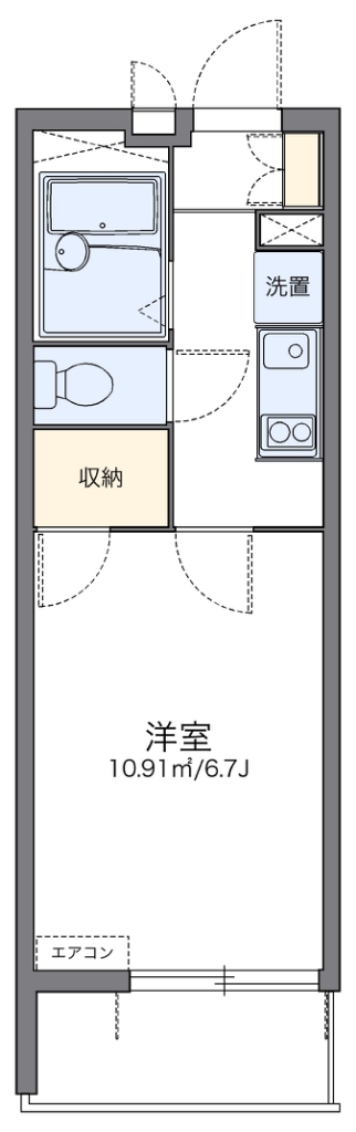 レオパレスアドバンス鶴見 間取り