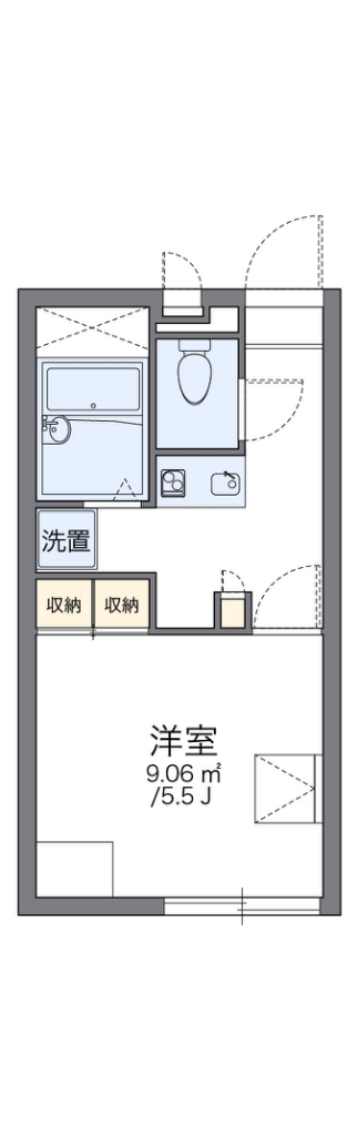 レオパレスリベェール 間取り