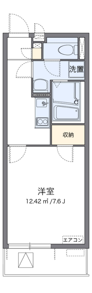 クレイノＳＡＳＡＬＡ 代表的な間取のため実際の間取とは異なる場合があります