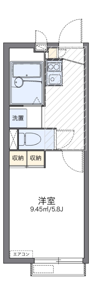 レオパレスパークソフィア　楓 間取り