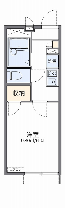レオパレス栗木コーポ 間取り